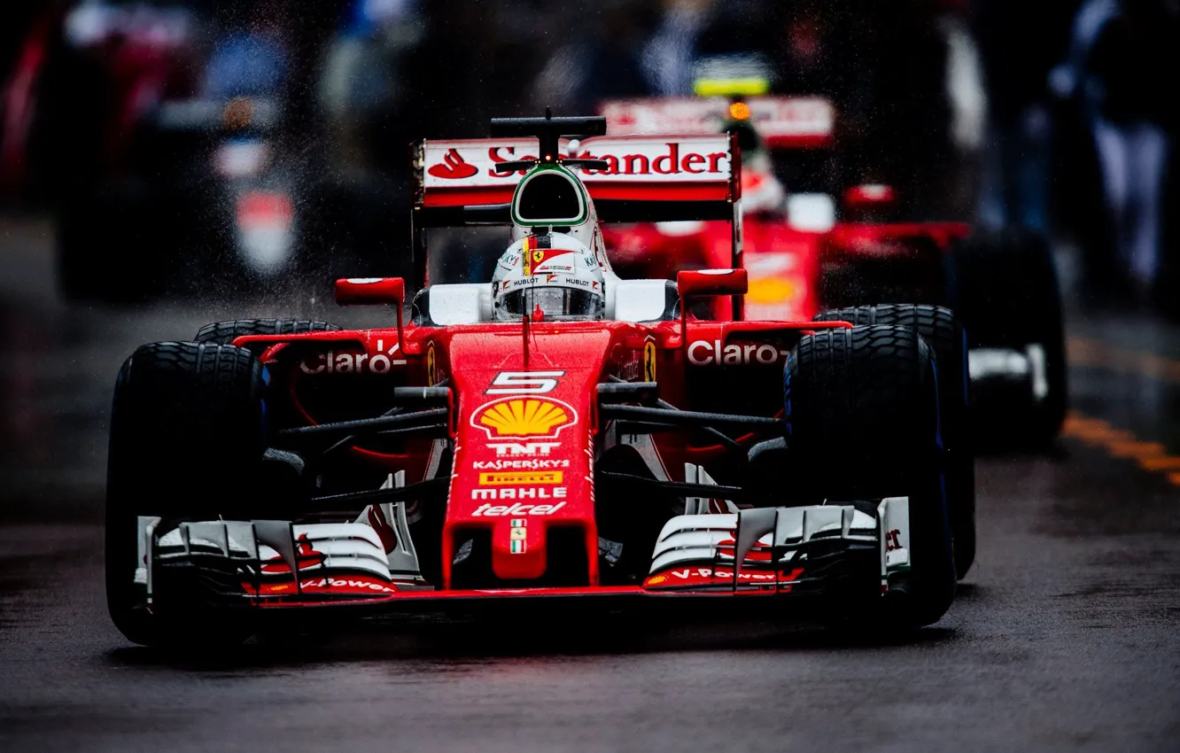 Фото обои Феррари, Ferrari, Vettel, Фас