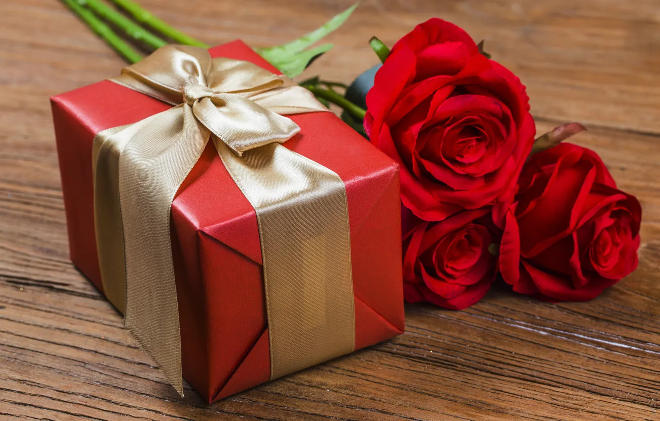 Фото обои любовь, цветы, подарок, розы, red, love, romantic, valentine's day