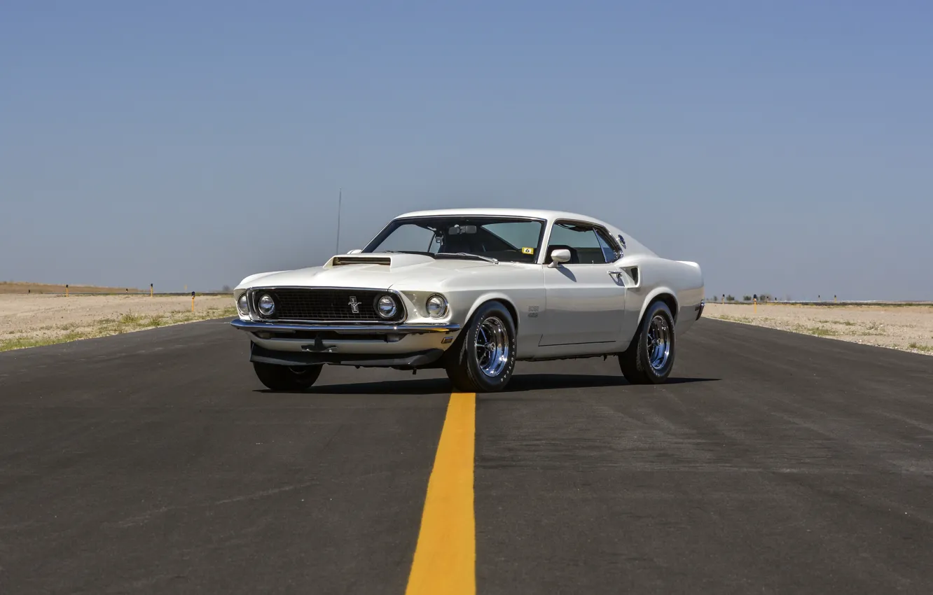 Фото обои Mustang, Ford, White, Boss 429
