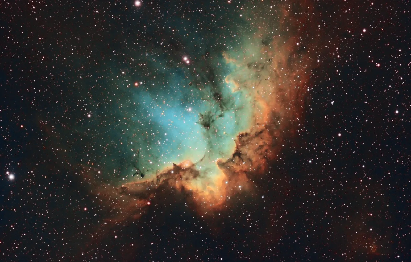 Фото обои космос, звезды, Wizard Nebula, NGC 7380
