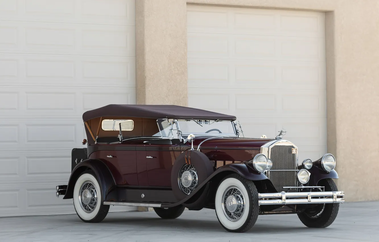 Фото обои Sport, ретро автомобили, 1930, Phaeton, Pierce-Arrow, Model B, retro cars, Pierce-Arrow Model B Sport