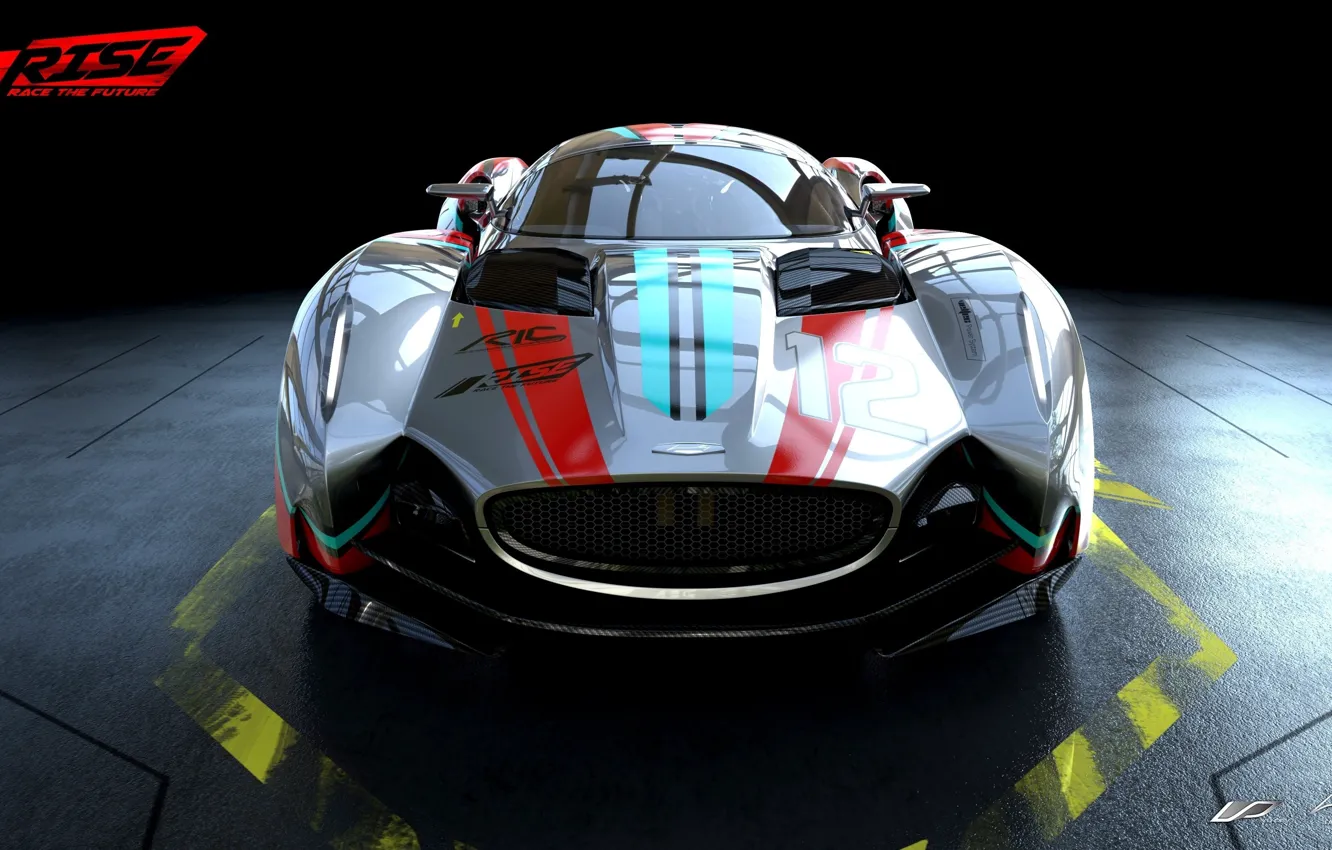 Фото обои car, wallpaper, silver, sport, red, game, supercar, design
