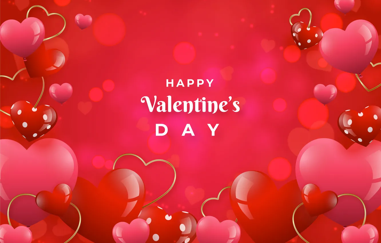 Фото обои любовь, романтика, сердце, сердечки, red, love, happy, pink