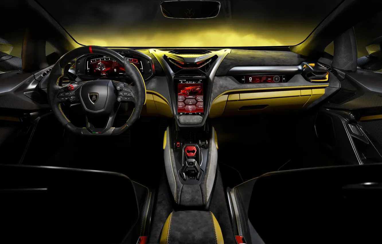 Фото обои интерьер, Lamborghini, суперкар, supercar, limited edition, 2025, Lamborghini Fenomeno, Fenomeno