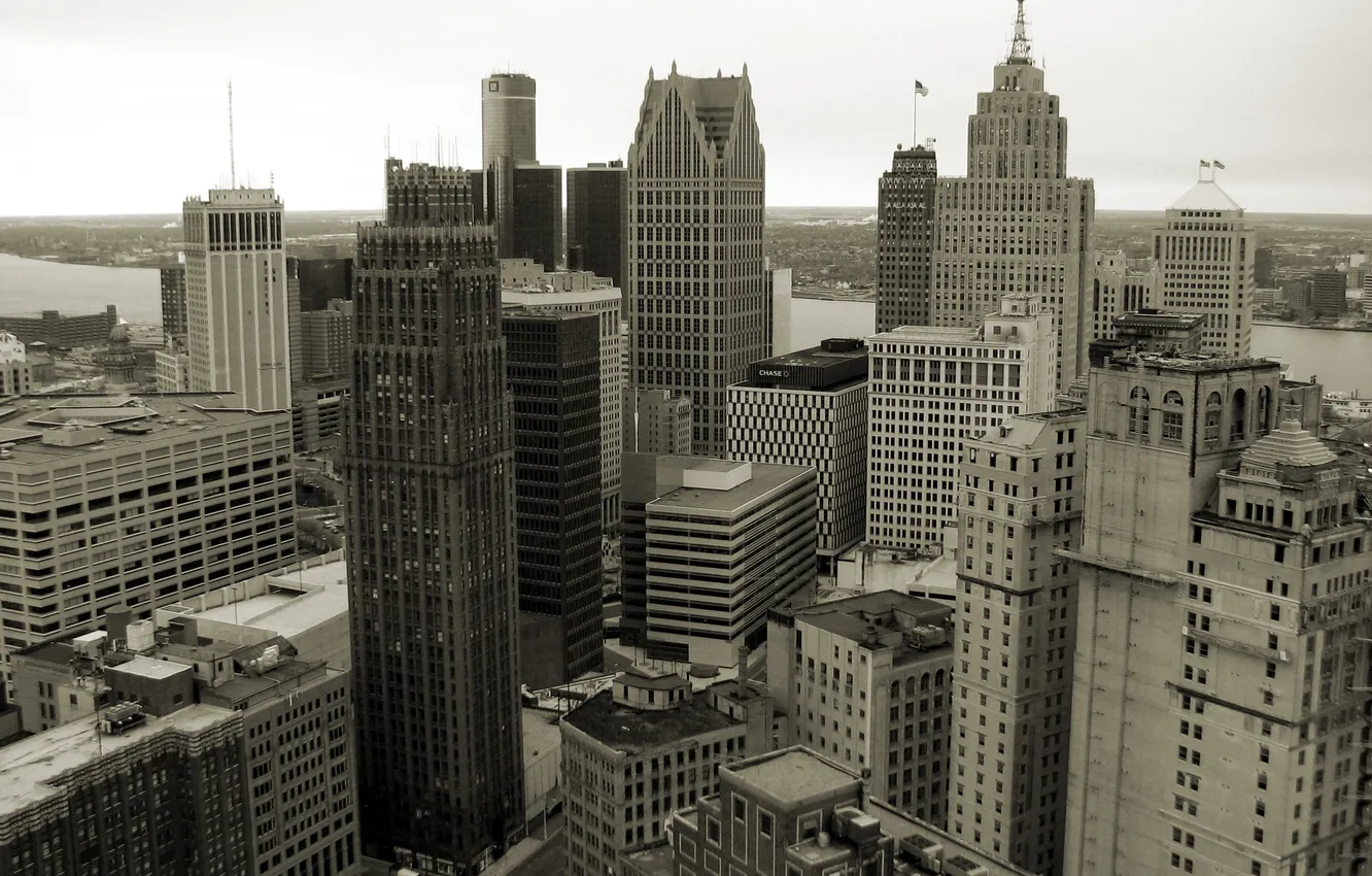 Фото обои высота, небоскребы, Чикаго, USA, Chicago, мегаполис, illinois