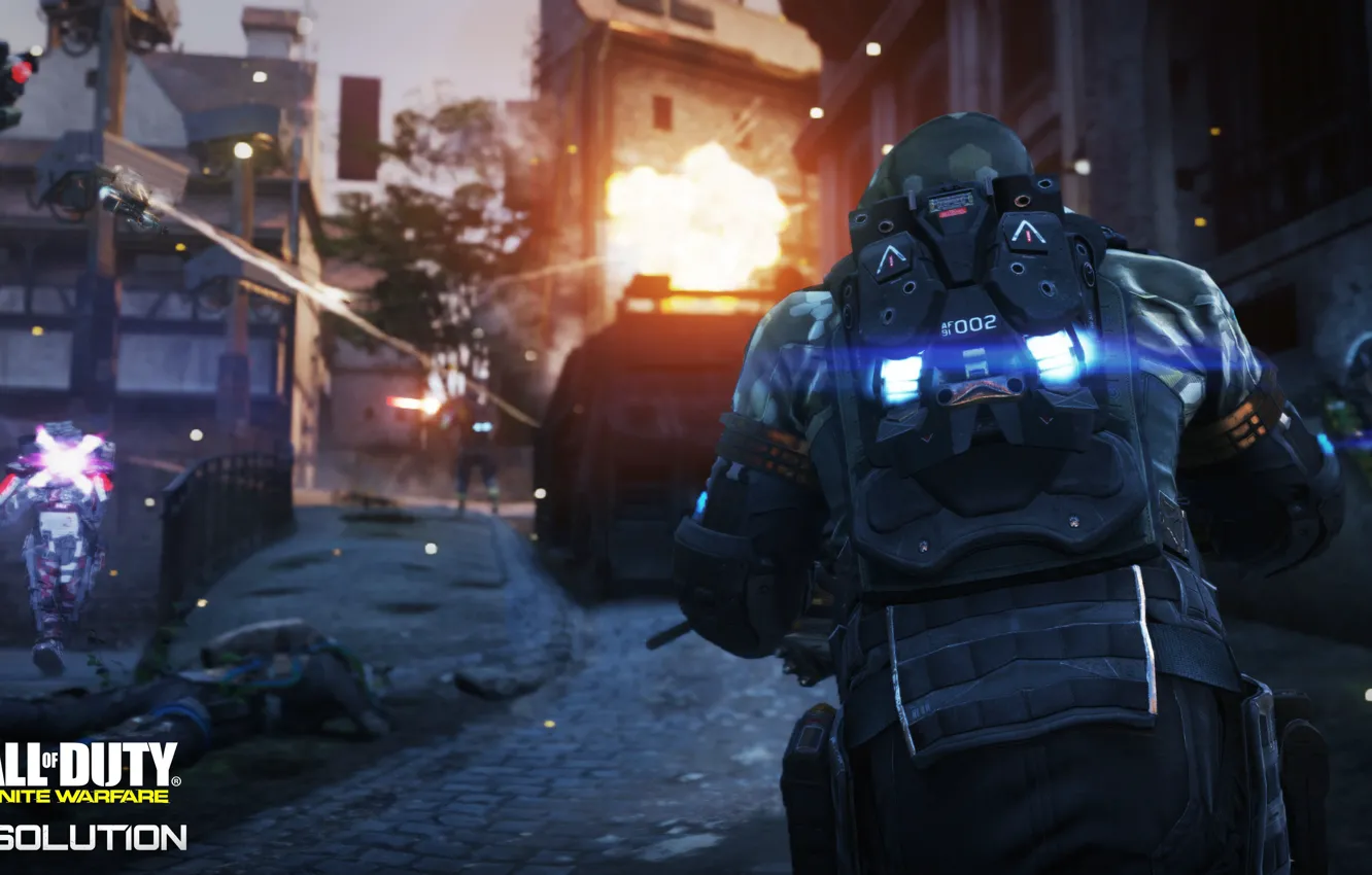Фото обои gun, Call of Duty, game, soldier, weapon, war, rifle, DLC