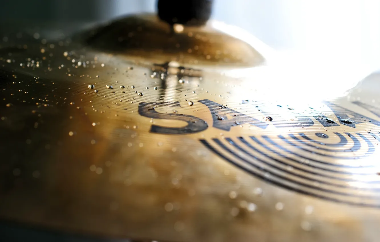 Фото обои rain, sound, cymbal