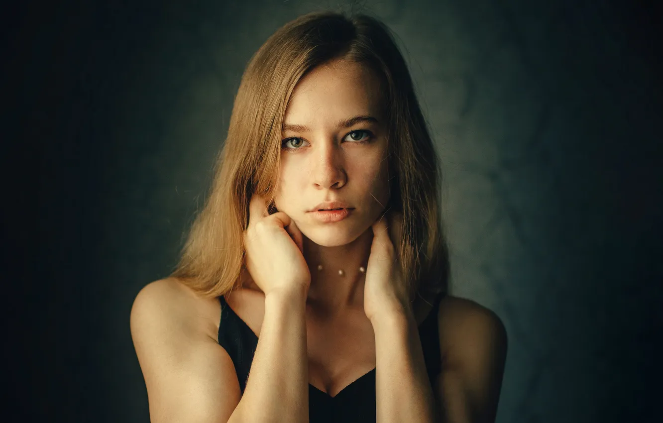 Фото обои взгляд, девушка, портрет, Roosso alex