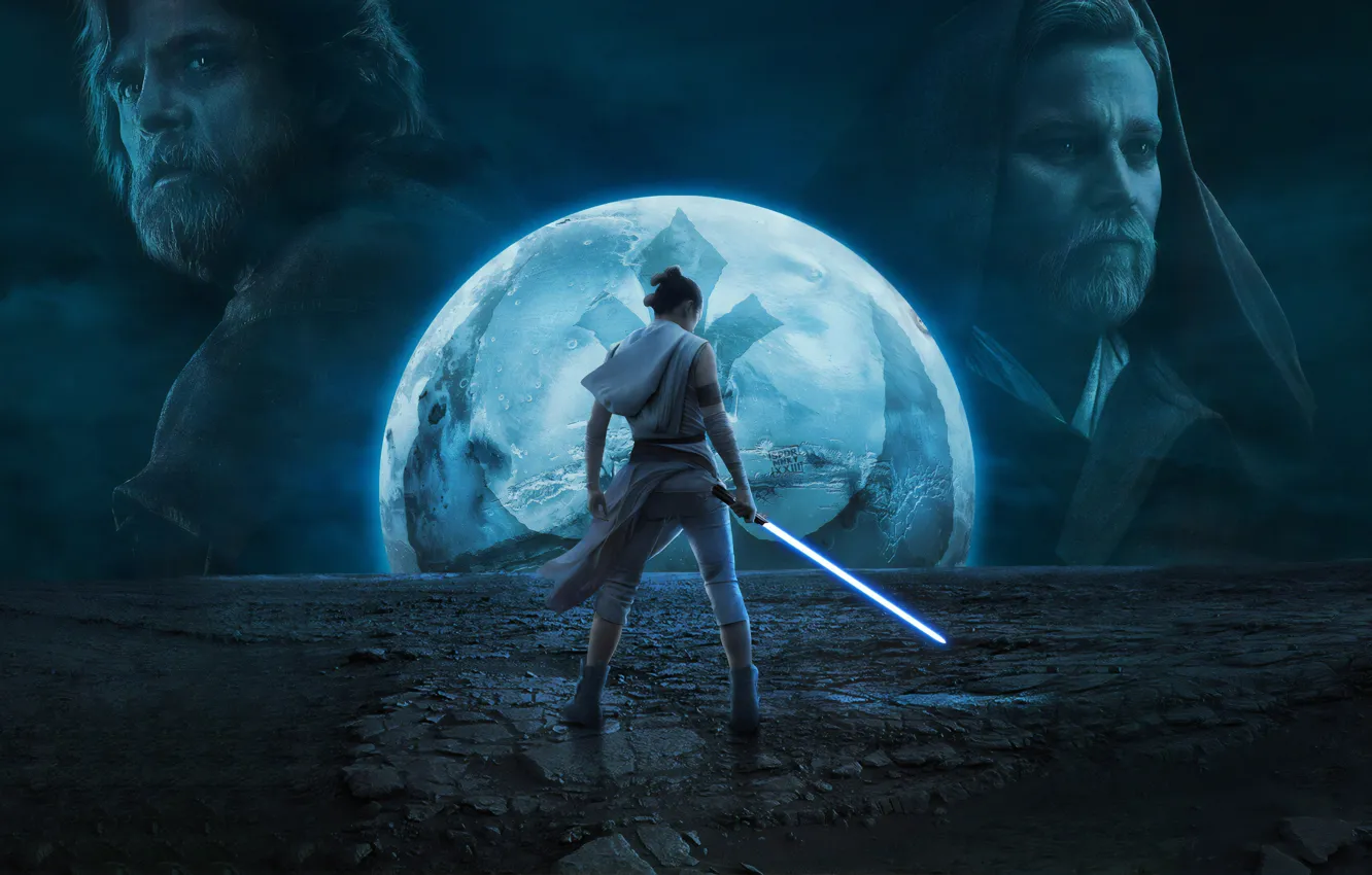 Фото обои девушка, планета, Звёздные войны, 2019, Star Wars Episode IX: The Rise of Skywalker