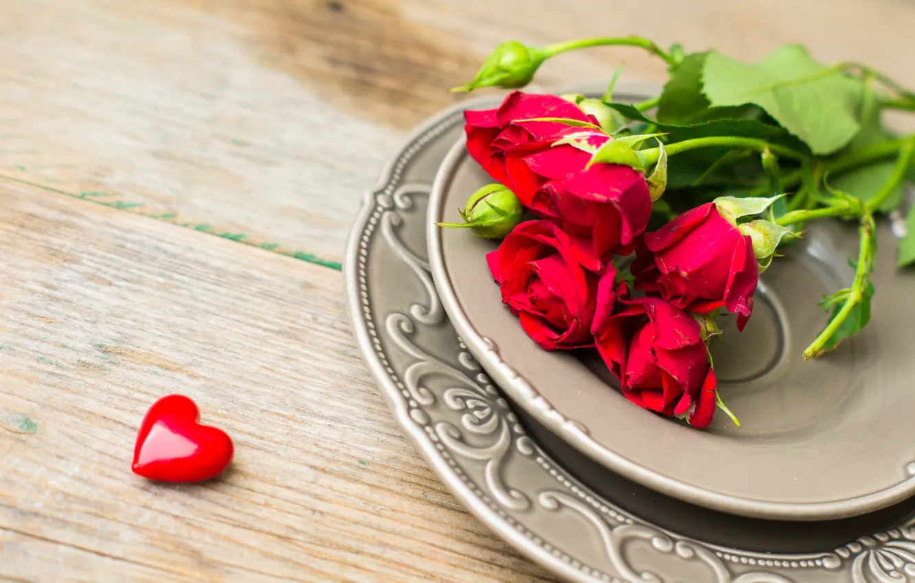 Фото обои розы, букет, красные, red, rose, wood, Natalia Klenova