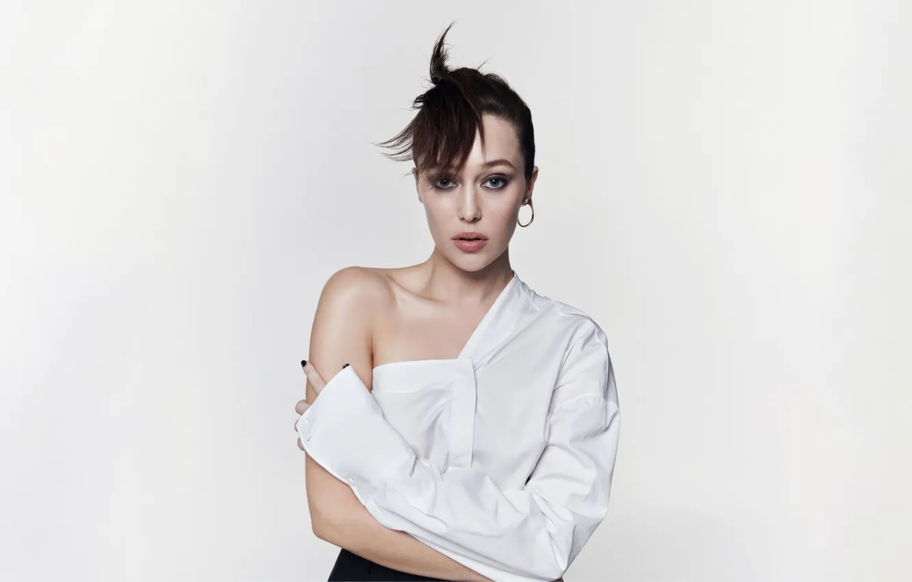 Фото обои брюнетка, Australia, милая девушка, Elle, Magazine, Alycia Debnam Carey, 2024