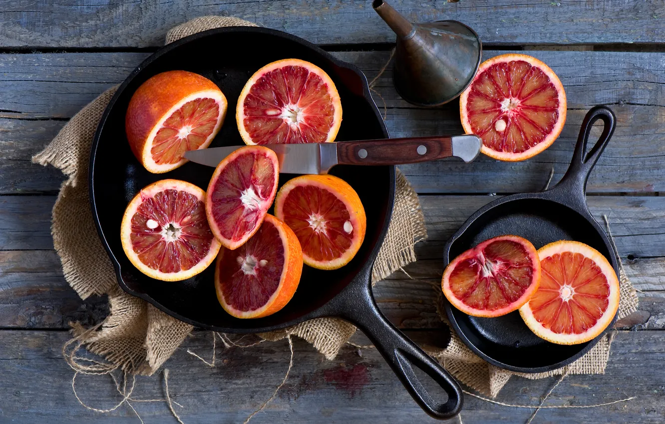 Фото обои апельсины, красные, bloody oranges