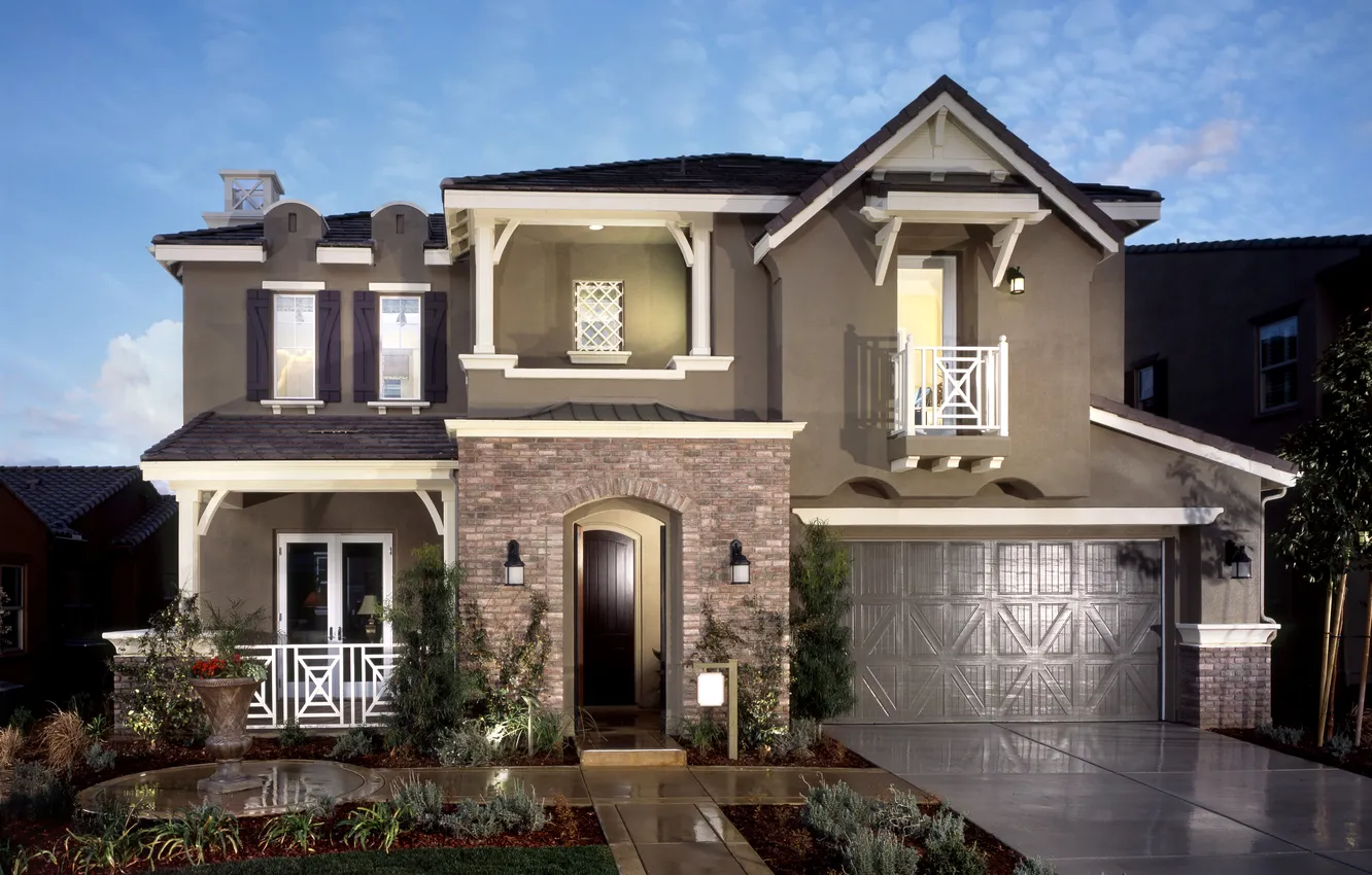 Фото обои house, industry, landscaped, housing development, home improvement