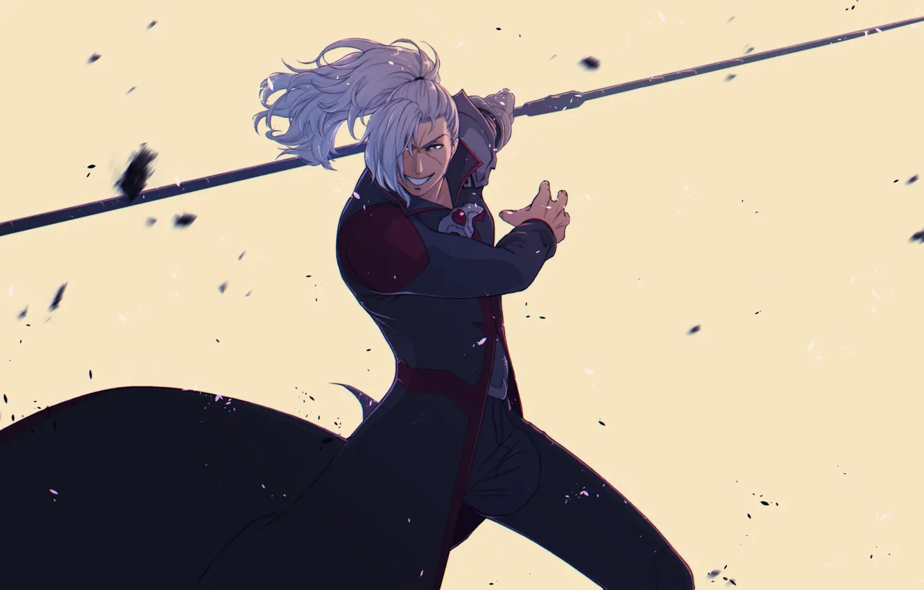 Фото обои арт, копье, парень, Garo: Vanishing Line