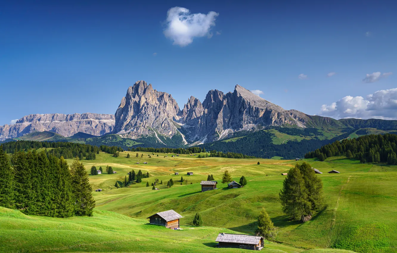 Фото обои горы, Альпы, Италия, South Tyrol
