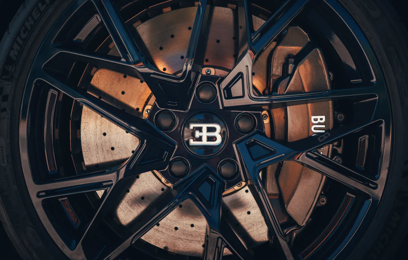 Фото обои Bugatti, logo, wheel, Divo, Bugatti Divo