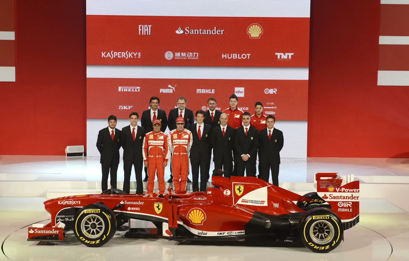 Фото обои ferrari, феррари, Формула-1, презентация, f138