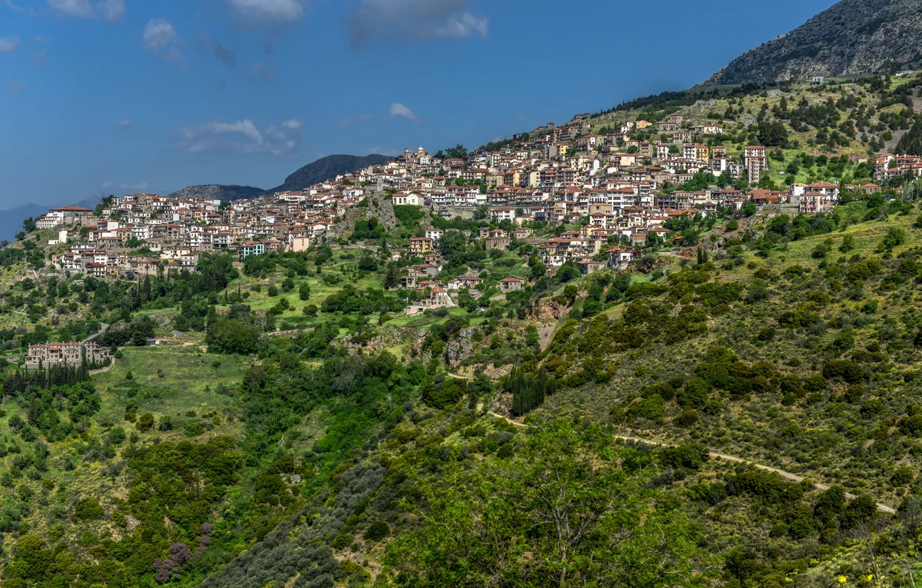 Фото обои Греция, Greece, Арахова, Arachova