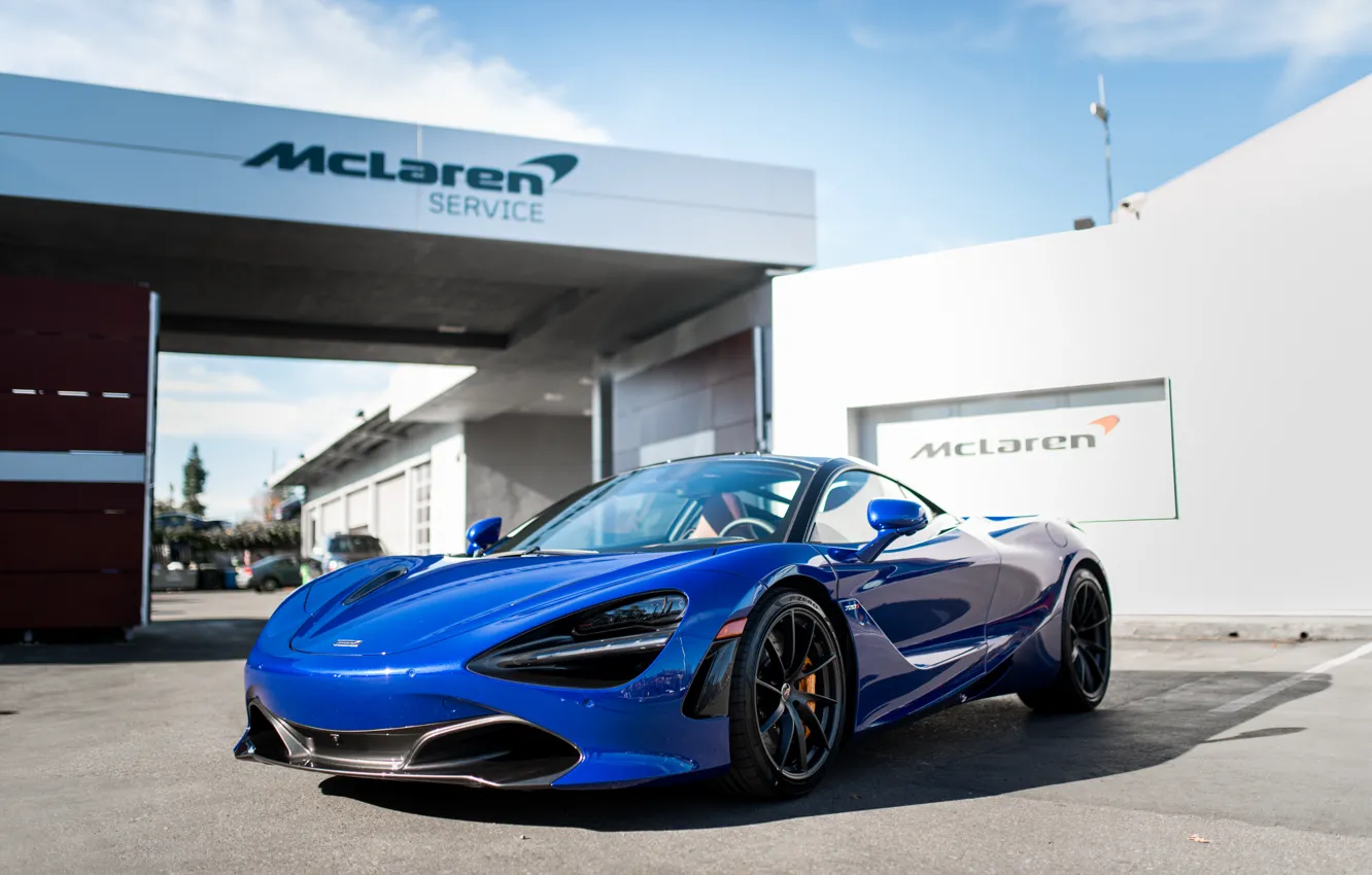 Фото обои McLaren, Aurora, Blue, 720s