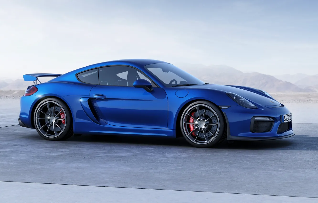 Фото обои Porsche, Cayman, порше, GT4, 2015, 981C, кайман