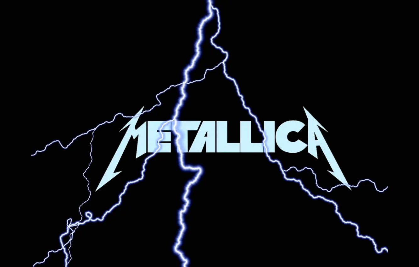 Фото обои музыка, молния, music, лого, logo, Rock, Рок, Metallica