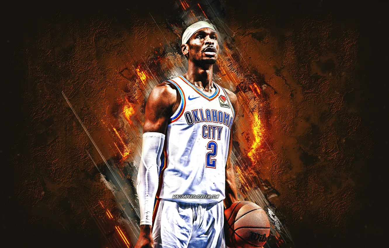 Фото обои NBA, Basketball, Canadian, Thunder, Oklahoma, Oklahoma City Thunder, OKC, Shai Gilgeos-Alexander