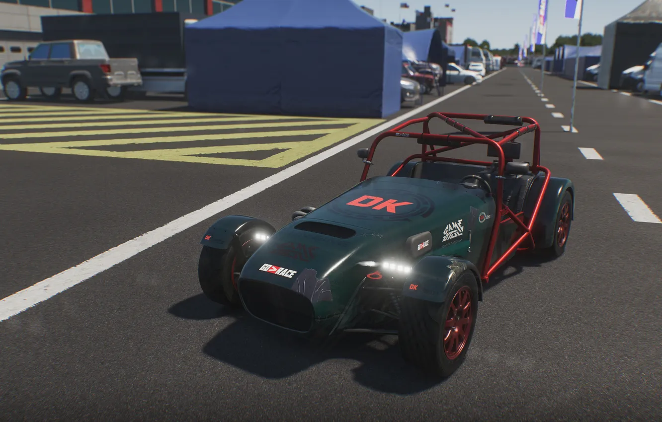 Фото обои автоспорт, Автосимулятор, simracing, симрейсинг, GoRace, shortcut, dk racing