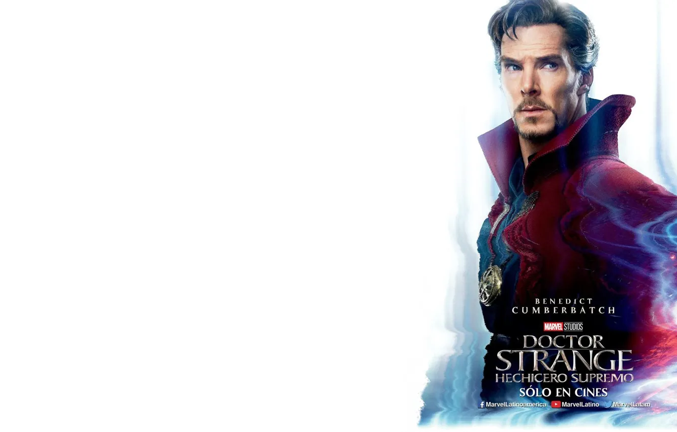 Фото обои белый фон, Бенедикт Камбербэтч, Benedict Cumberbatch, Doctor Strange, Доктор Стрэндж