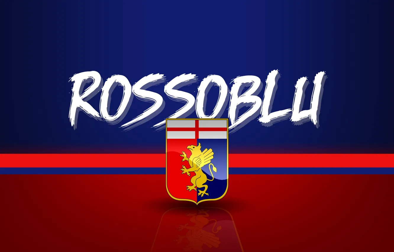 Фото обои wallpaper, sport, logo, football, Serie A, Genoa, Rossoblu