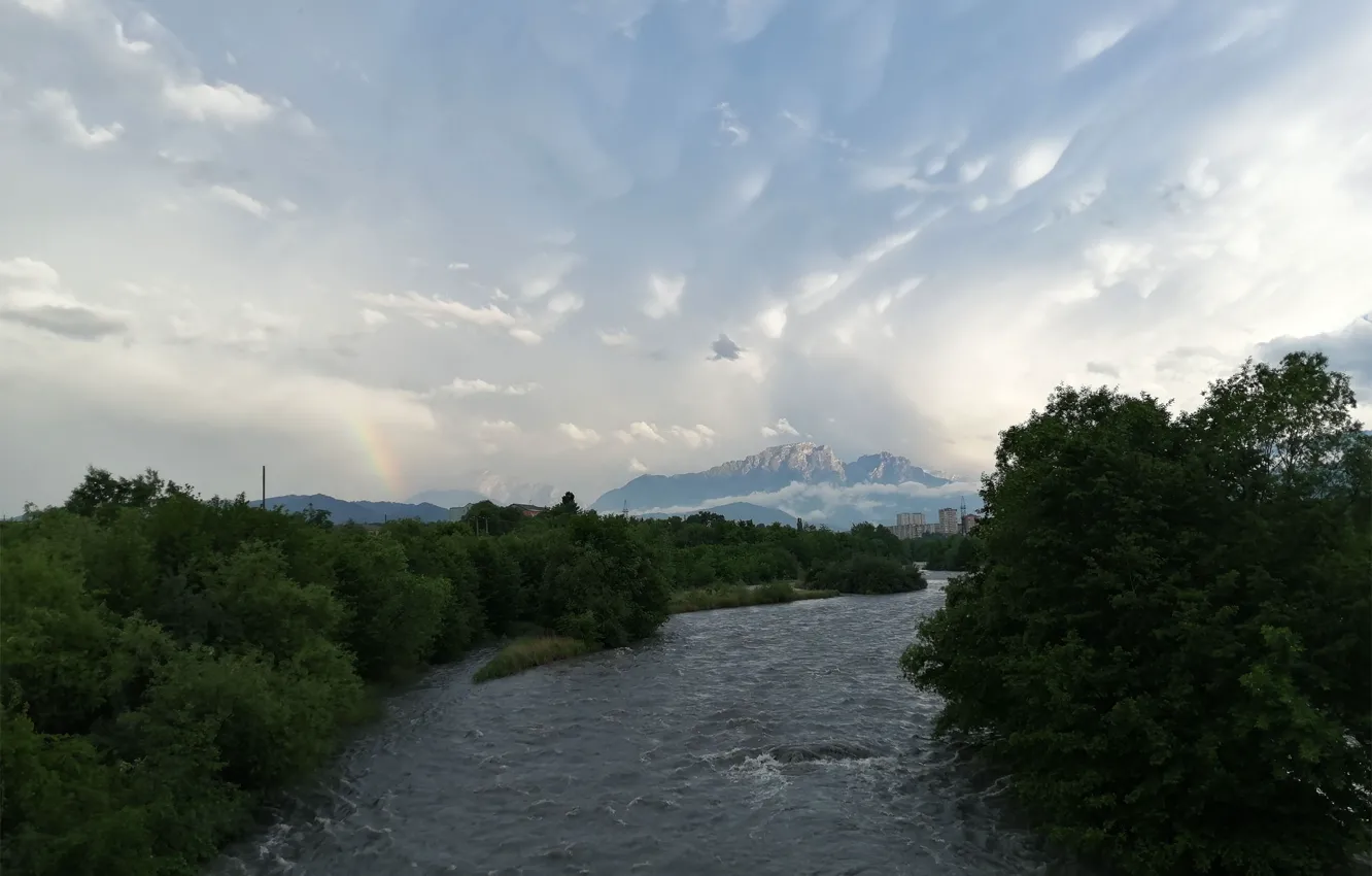 Фото обои река, Терек, Северная Осетия