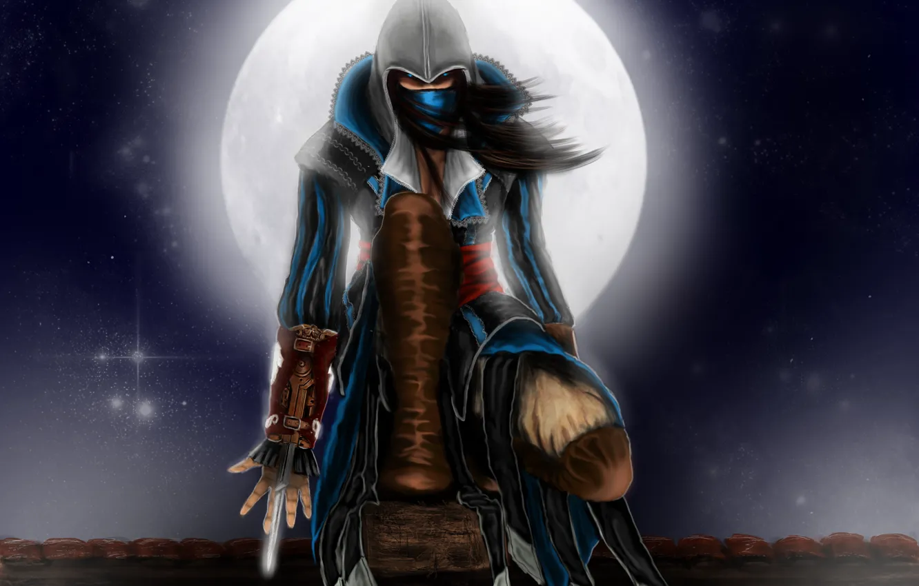 Фото обои арт, assassins creed, art, ассасин, LetticiaMaer, Assassin Princess