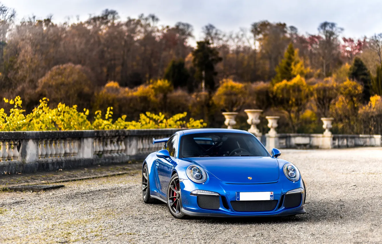 Фото обои 911, Porsche, Blue, GT3