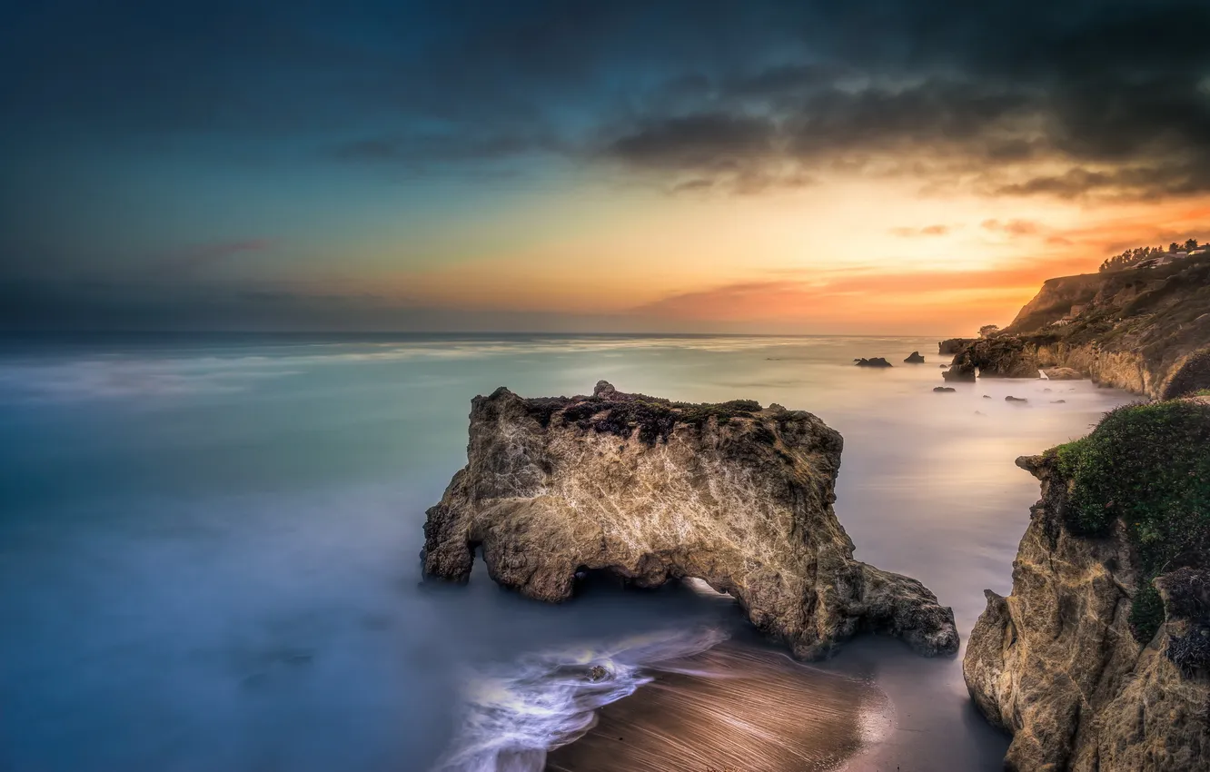 Фото обои Malibu, Long Exposure, El Matador Beach