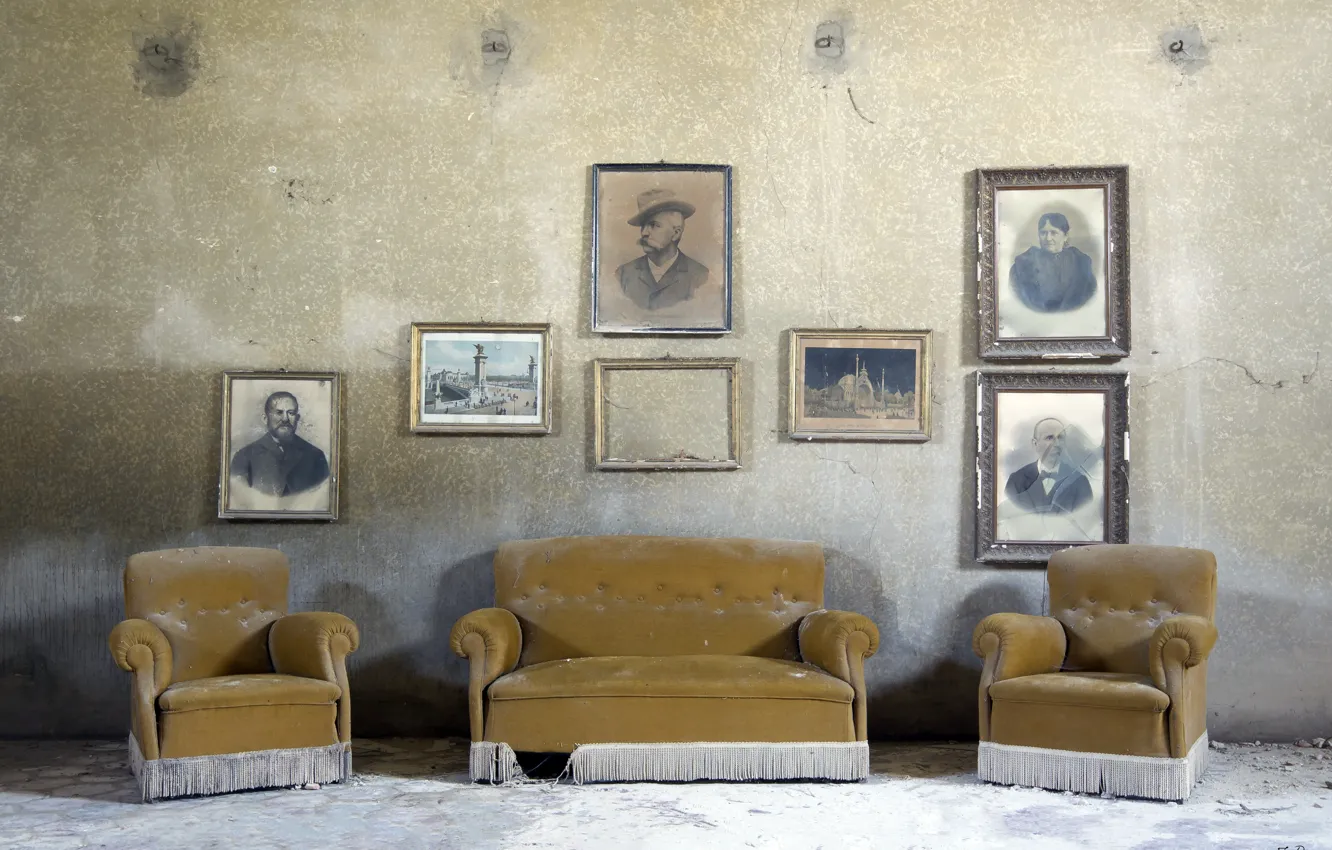 Фото обои диван, кресла, Family portrait