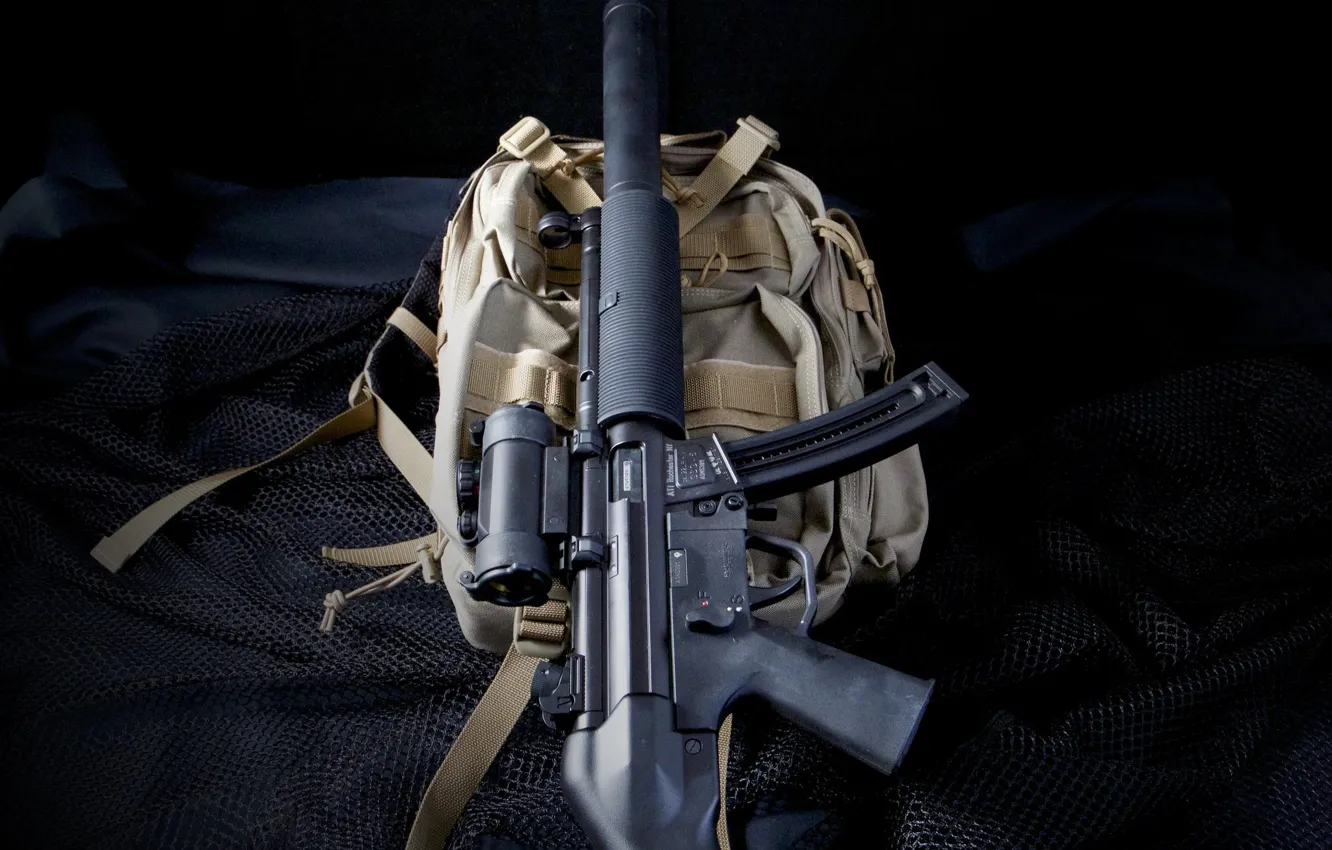 Фото обои оружие, пистолет-пулемёт, Heckler &ampamp; Koch, MP5SD