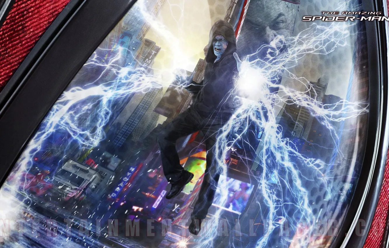 Фото обои Electro, The Amazing, Jamie Foxx, Spider Man 2