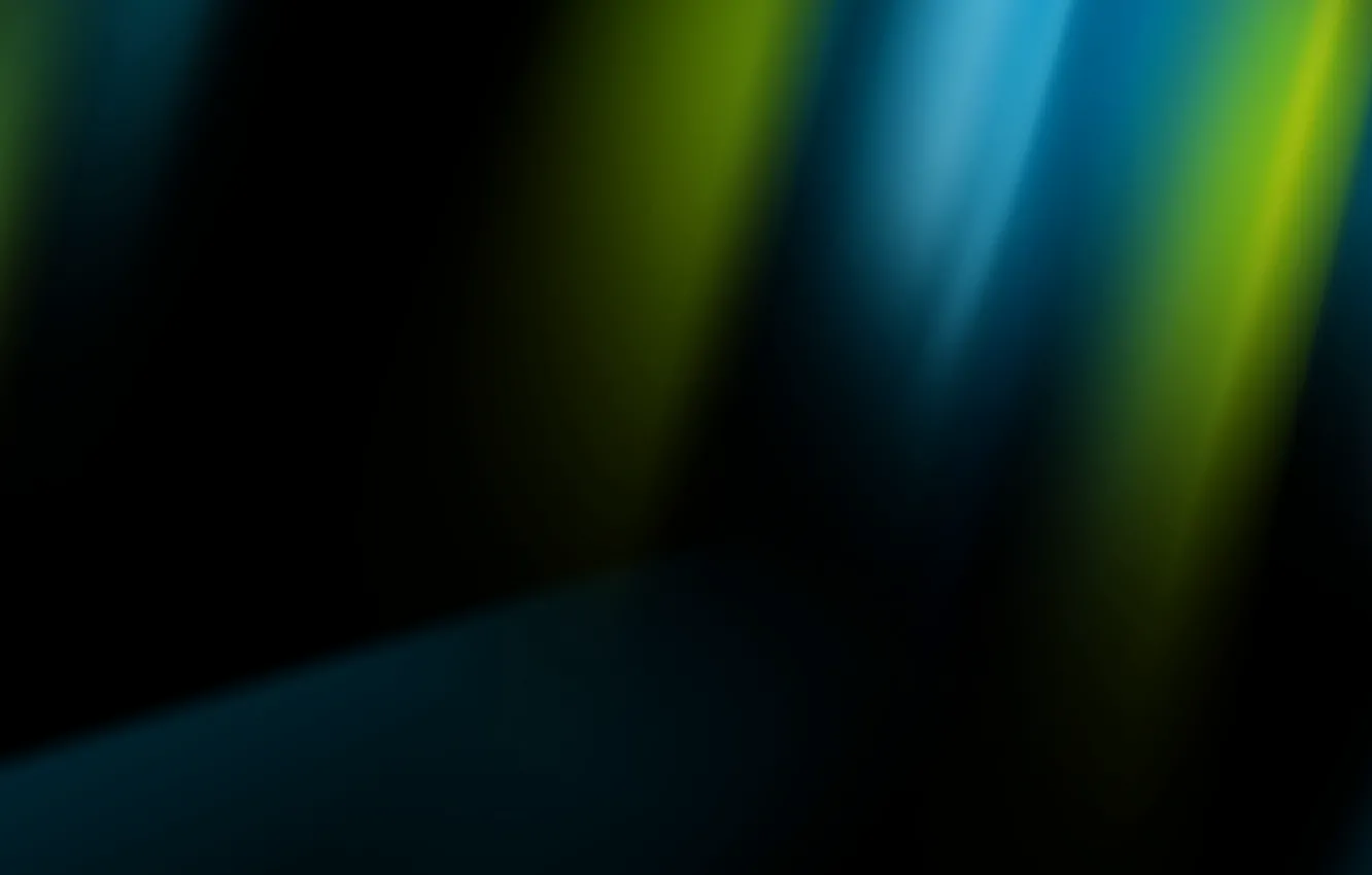 Фото обои синий, абстракция, Windows, черная, зелёный, black
