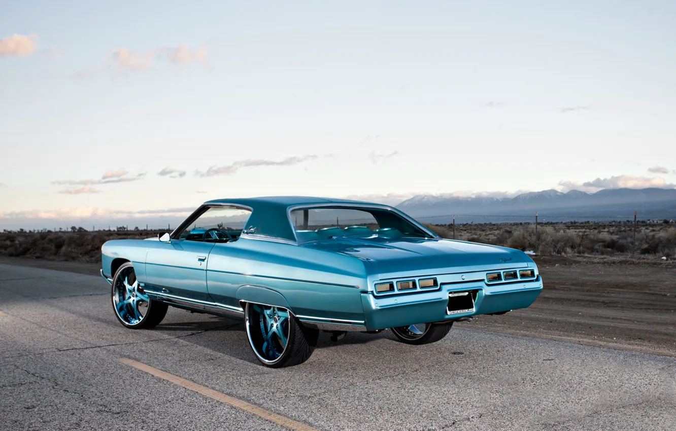 Фото обои Chevrolet, 1971, tuning, rear, Impala, swagger, Cali