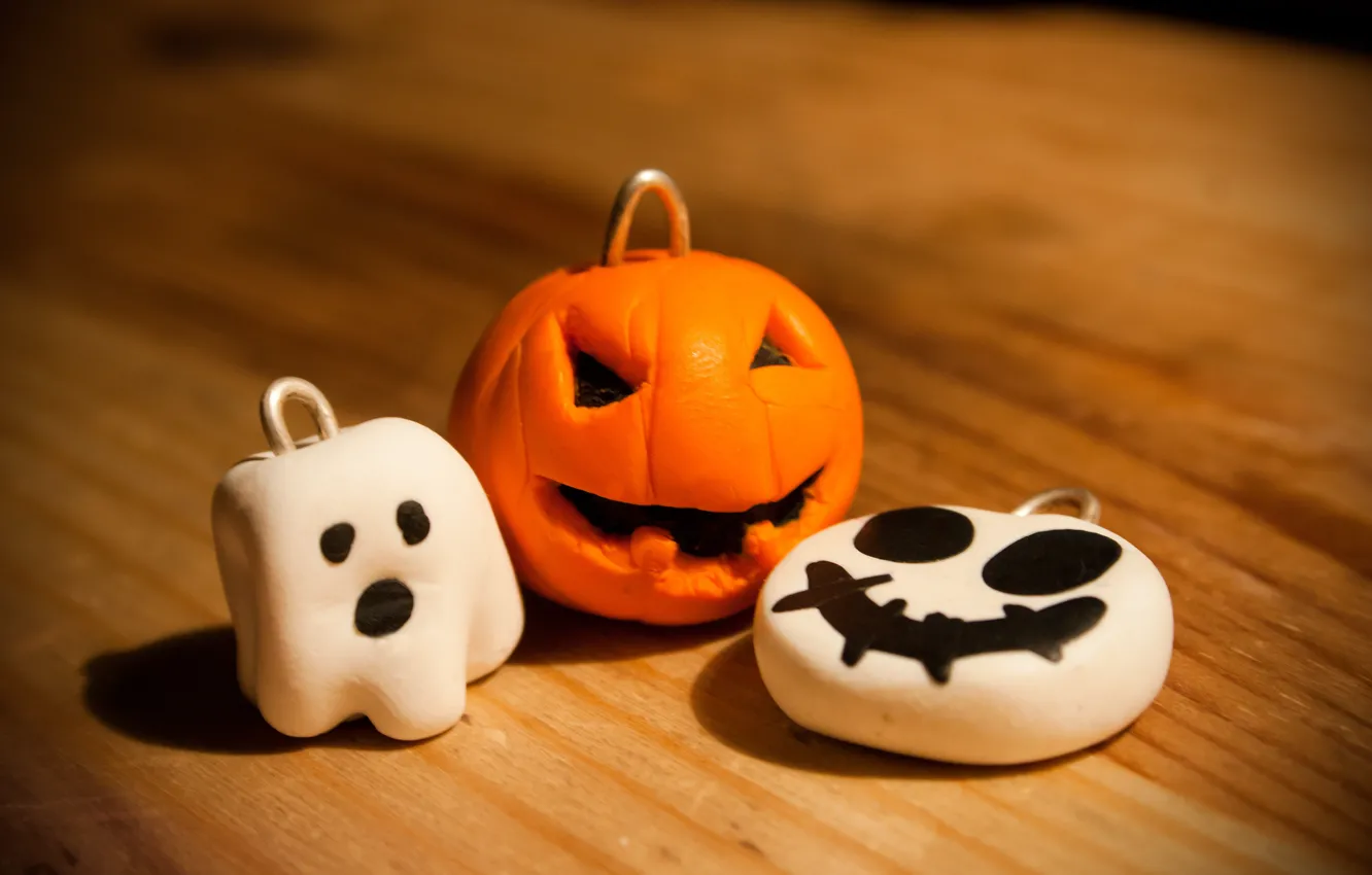 Фото обои праздник, тыква, хэллоуин, halloween, привидение, брелки