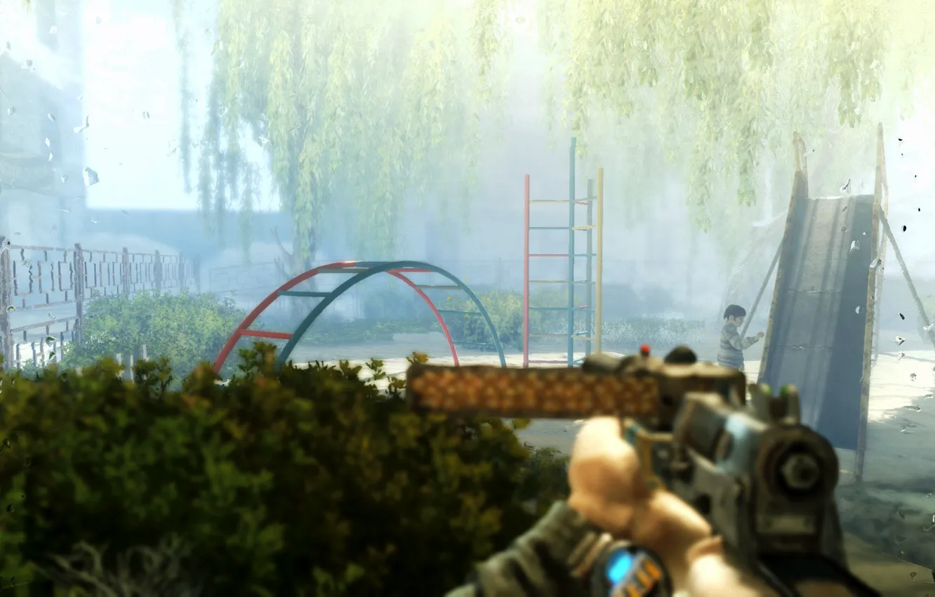 Фото обои двор, metro 2033, Метро 2033, метро артем