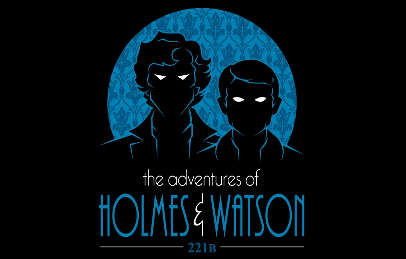 Фото обои глаза, силуэт, Шерлок Холмс, Мартин Фриман, Бенедикт Камбербэтч, Sherlock, Sherlock BBC, Sherlock Holmes