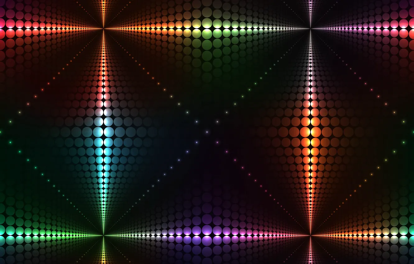 Обои lights, огни, фон, colors, abstract, rainbow, background, neon на ...