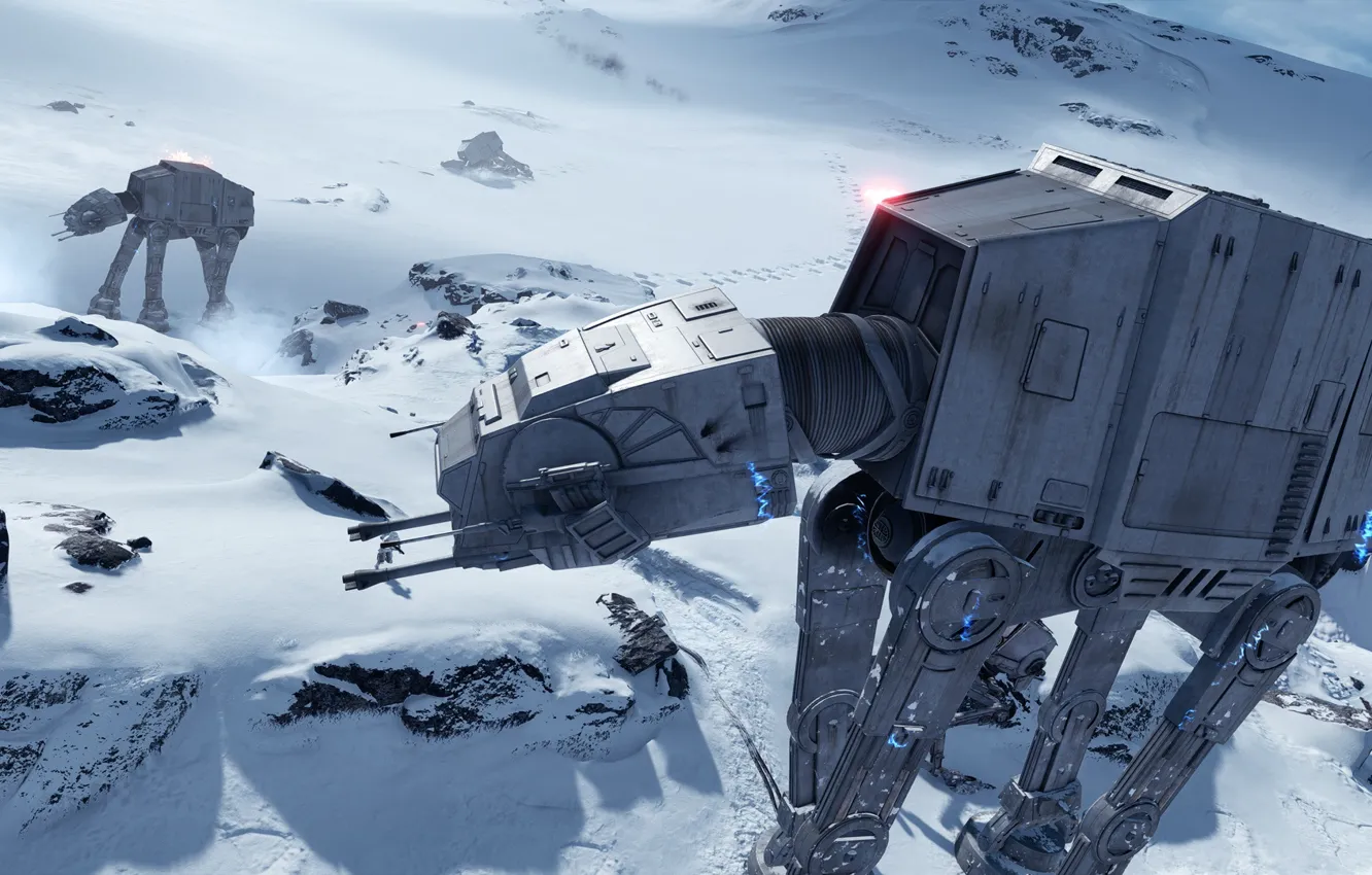 Фото обои игры, Electronic Arts, AT-AT, DICE, Хот, star wars battlefront, Hoth