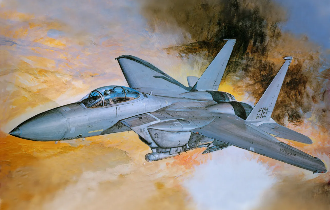 Фото обои авиация, истребитель, самолёт, F-15, ф-15, Strike Eagle