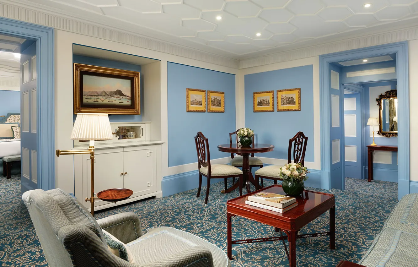 Фото обои комната, интерьер, отель, London, Grosvenor Suite, 5-Star Hotel