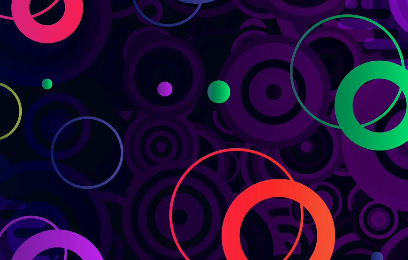 Фото обои круги, цвет, окружность