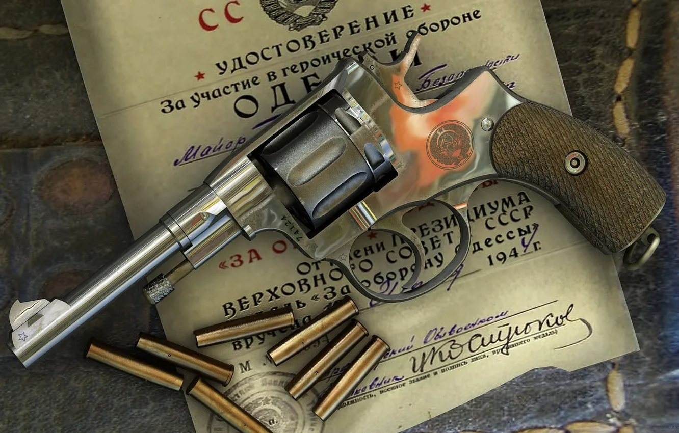 Фото обои USSR, war, victory, poster, revolver, Weapon, WWII, GREAT