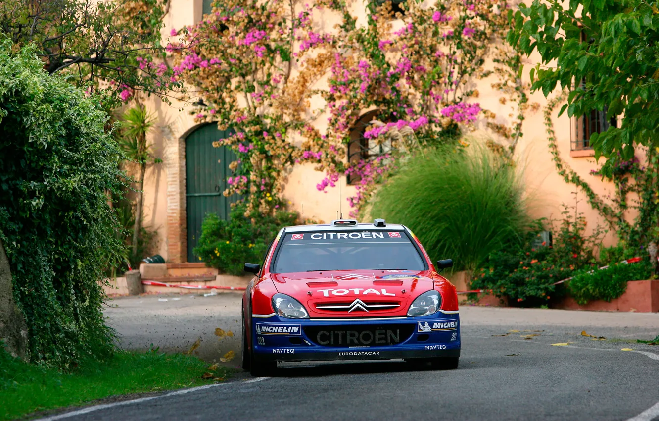 Фото обои Дом, Ситроен, Citroen, Loeb, WRC, Xsara, Ксара