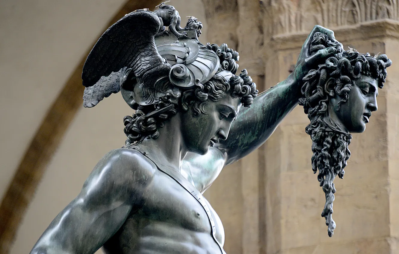 Фото обои Италия, памятник, Флоренция, архитектура