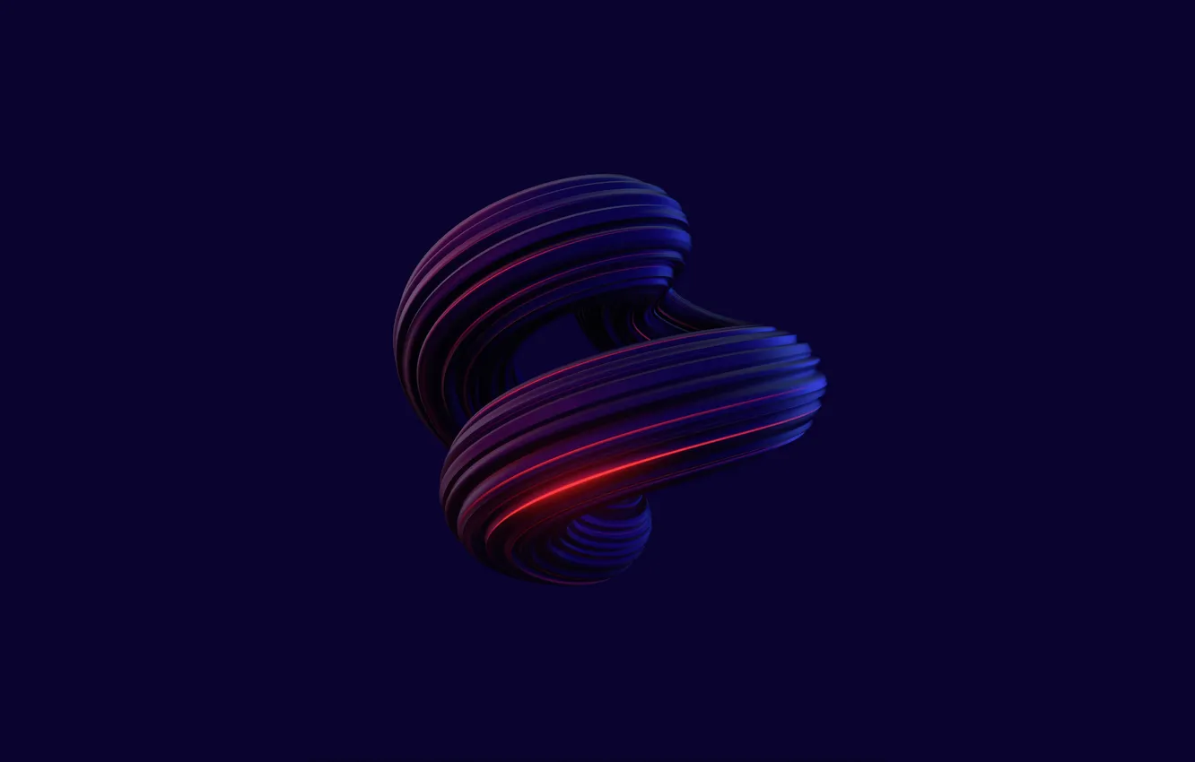 Фото обои абстракция, сгусток, digital art, 3d Fractal, 3д фрактал, темно фиолетовый